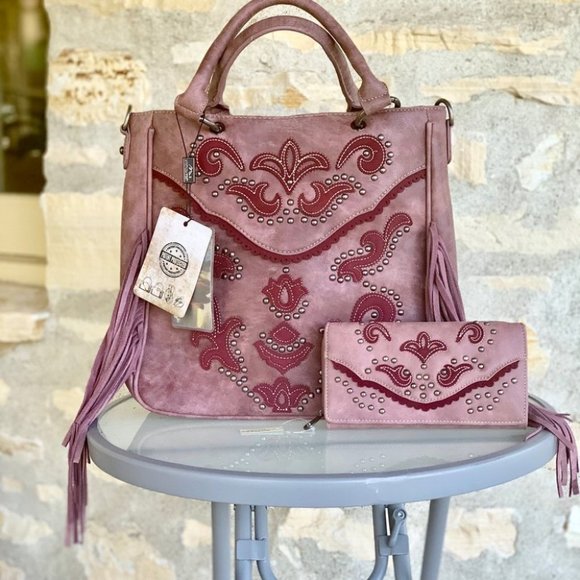 Montana west Fringes Conceal Carry handbag&wallet